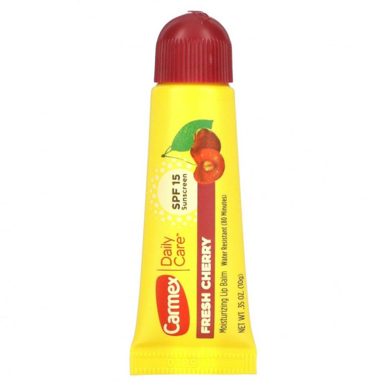 Carmex, Daily Care, увлажняющий бальзам для губ, вишня, SPF 15, 10 г (0,35 унции)