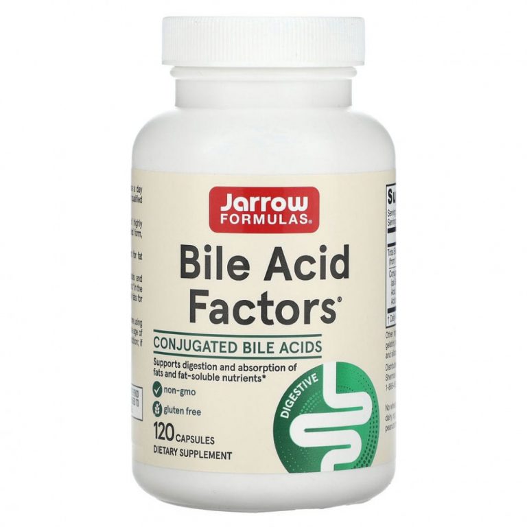 Jarrow Formulas, Bile Acid Factors, добавка с желчными кислотами, 120 капсул