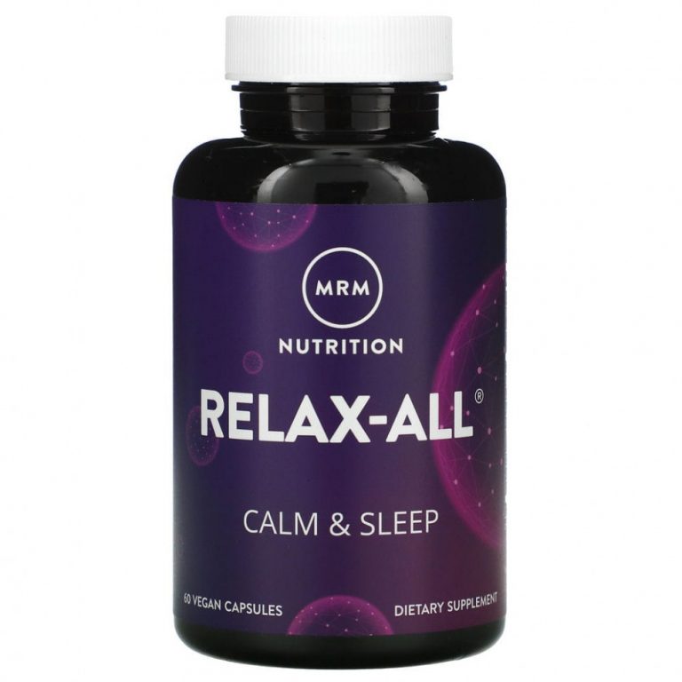 MRM, Relax-All, Calm & Sleep, для расслабления и сна, 60 веганских капсул