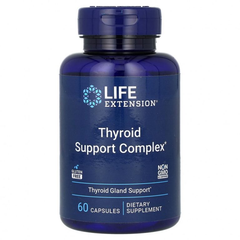 Life Extension, Triple Action Thyroid, комплекс для здоровья щитовидной железы тройного действия, 60 капсул