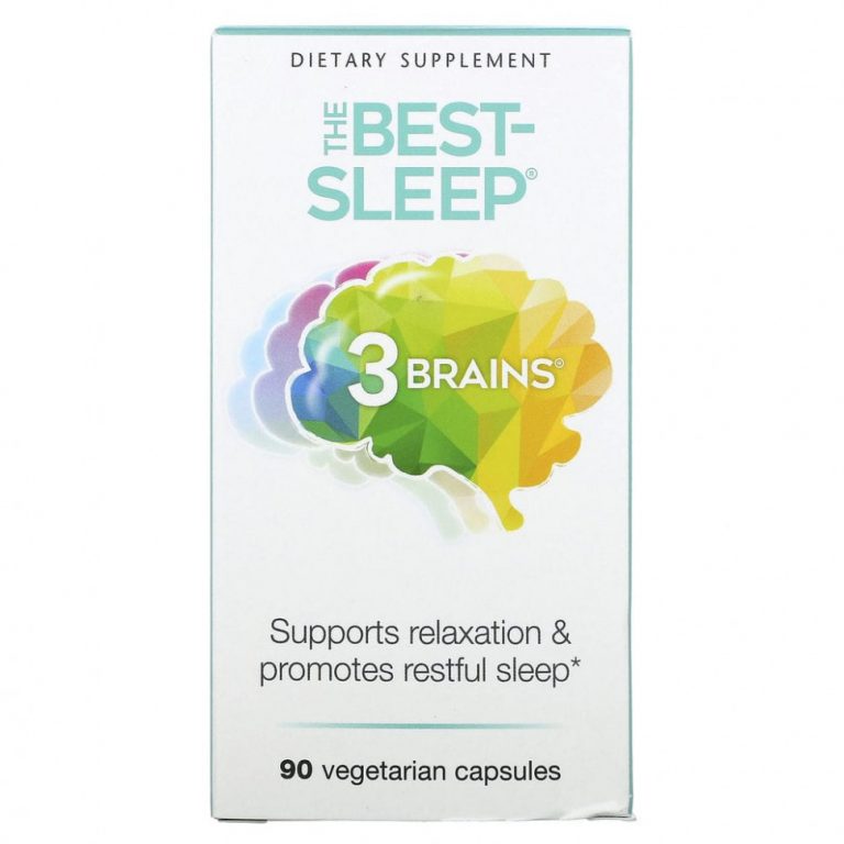 Natural Factors, 3 Brains, The Best-Sleep, 90 вегетарианских капсул