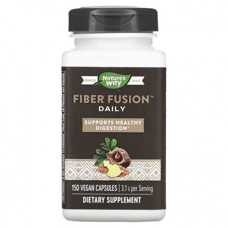 Nature’s Way, Fiber Fusion Daily, 3,1 г, 150 веганских капсул