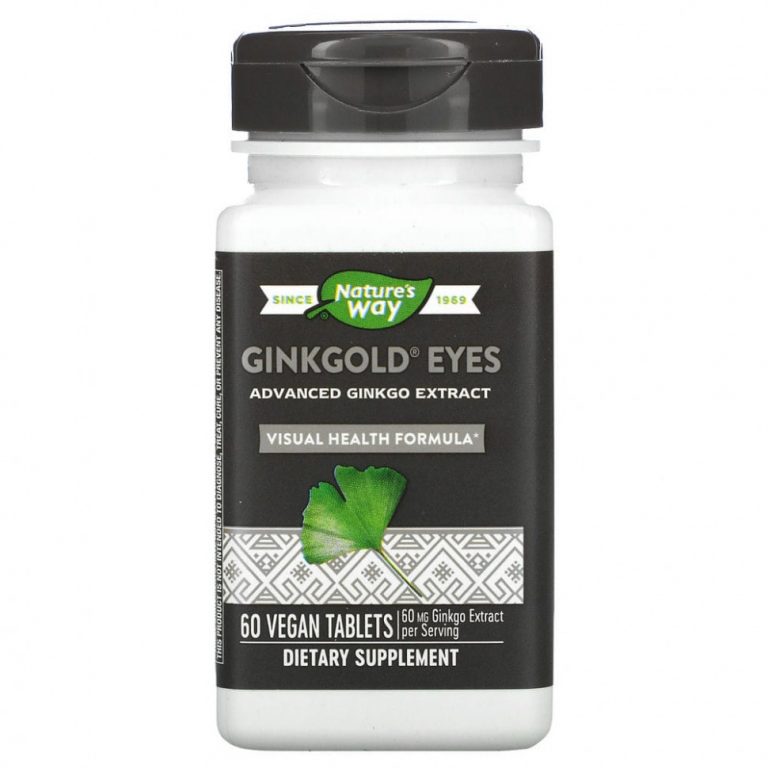 Nature’s Way, Ginkgold Eyes, 60 веганских таблеток