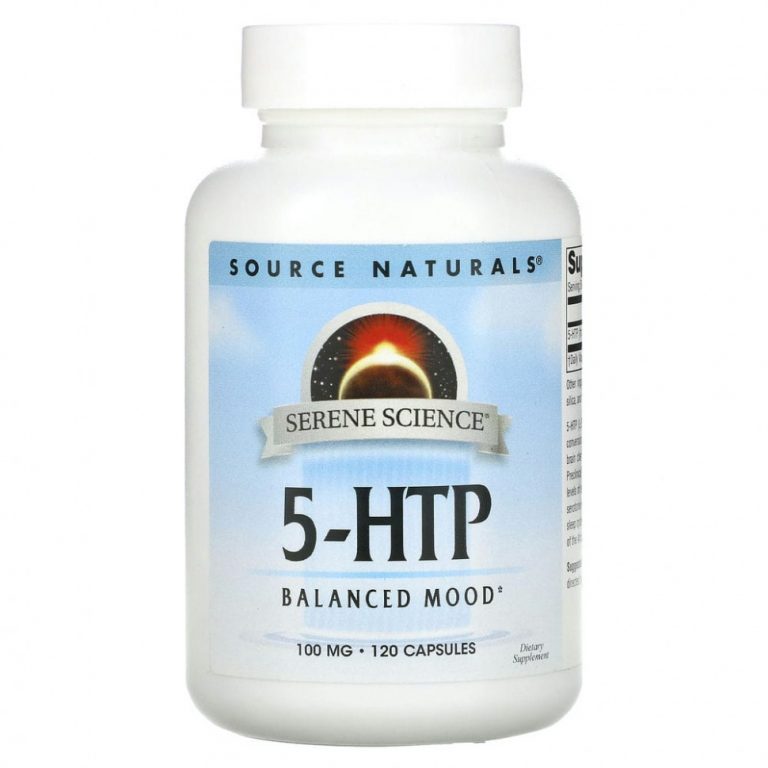 Source Naturals, 5-HTP, 100 мг, 120 капсул