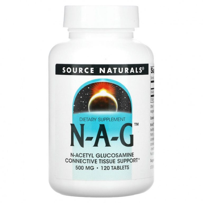 Source Naturals, N-A-G, 500 мг, 120 таблетки