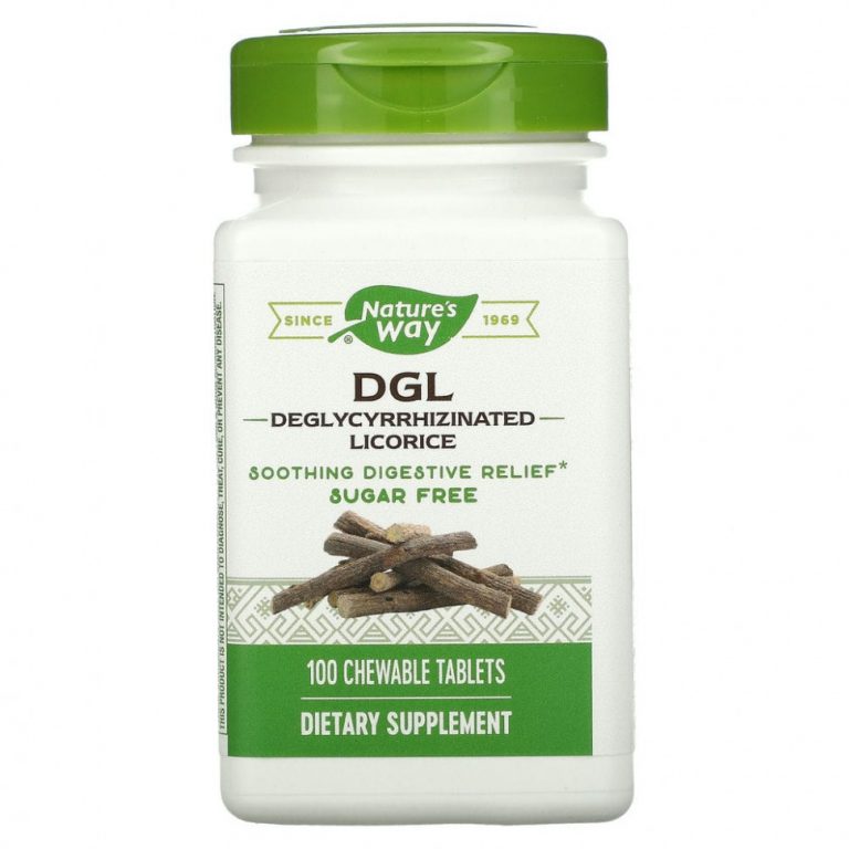 Nature’s Way, DGL, глицирризинат солодки, 100 жевательных таблеток