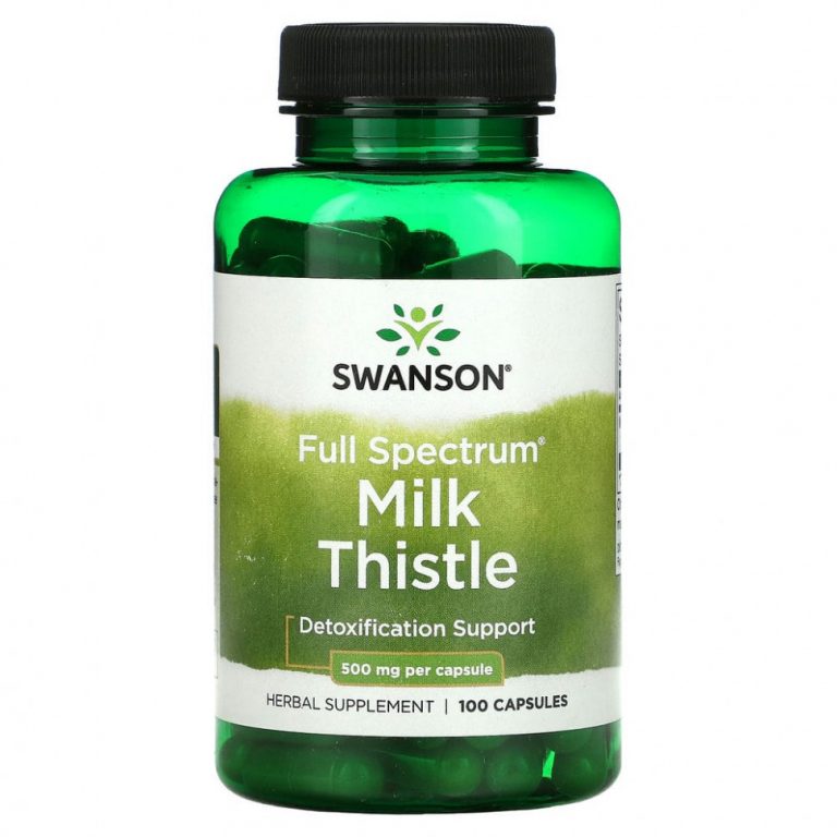 Swanson, Full Spectrum Milk Thistle, Detoxification, 500 mg, 100 Capsules