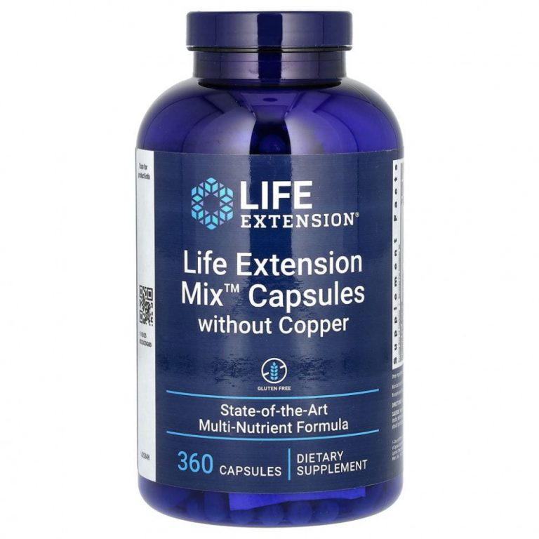 Life Extension, Смесь капсул без меди, 360 капсул