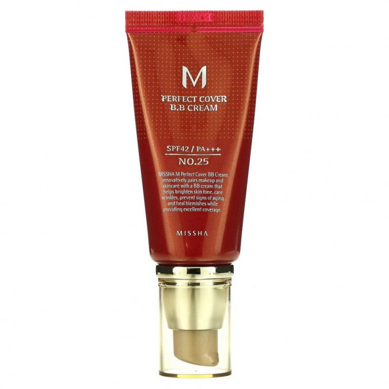 Missha, M Perfect Cover, BB-крем, SPF 42/PA+++, оттенок 25 теплый бежевый, 50 мл (1,7 унции)