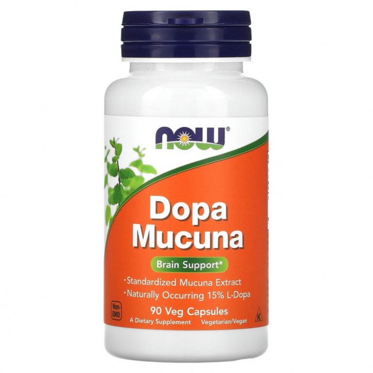 NOW Foods, Dopa Mucuna, 90 растительных капсул