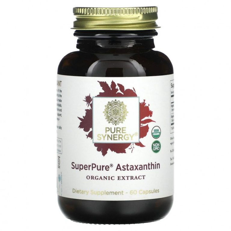 Pure Synergy, SuperPure, астаксантин, 60 капсул