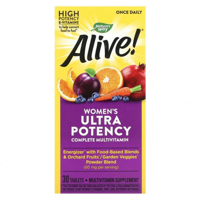 Nature’s Way, Alive! Women’s Ultra Potency Complete Multi-Vitamin, 30 Tablets