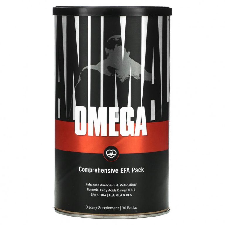 Universal Nutrition, Animal Omega, комплекс незаменимых жирных кислот, 30 саше