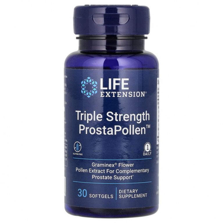 Life Extension, Triple Strength ProstaPollen, добавка для мужского здоровья с тройной силой, 30 капсул