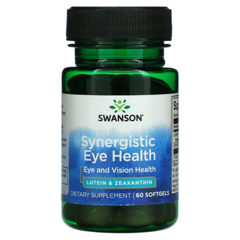 Swanson, Synergistic Eye Health, Eye and Vision, 60 мягких таблеток