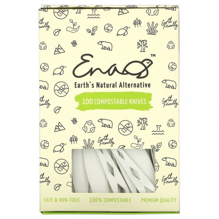 Earth’s Natural Alternative, Compostable Knifes, 100 Pack