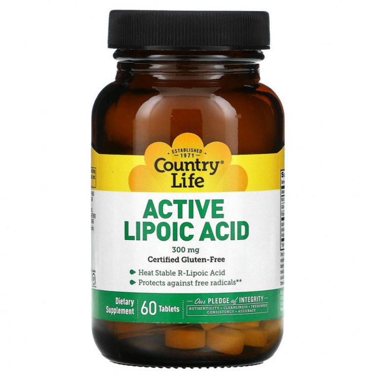 Country Life, Active Lipoic Acid, Time Release, 300 mg, 60 Tablets