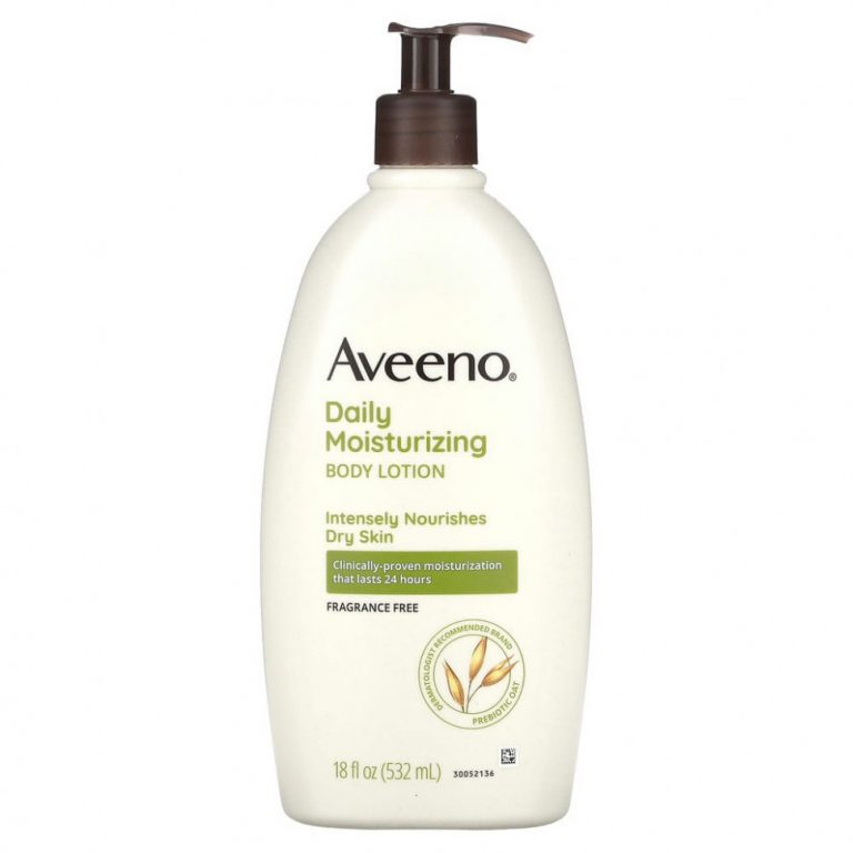 Aveeno, увлажняющий лосьон для ежедневного применения, без отдушки, 532 мл (18 жидк. унций)