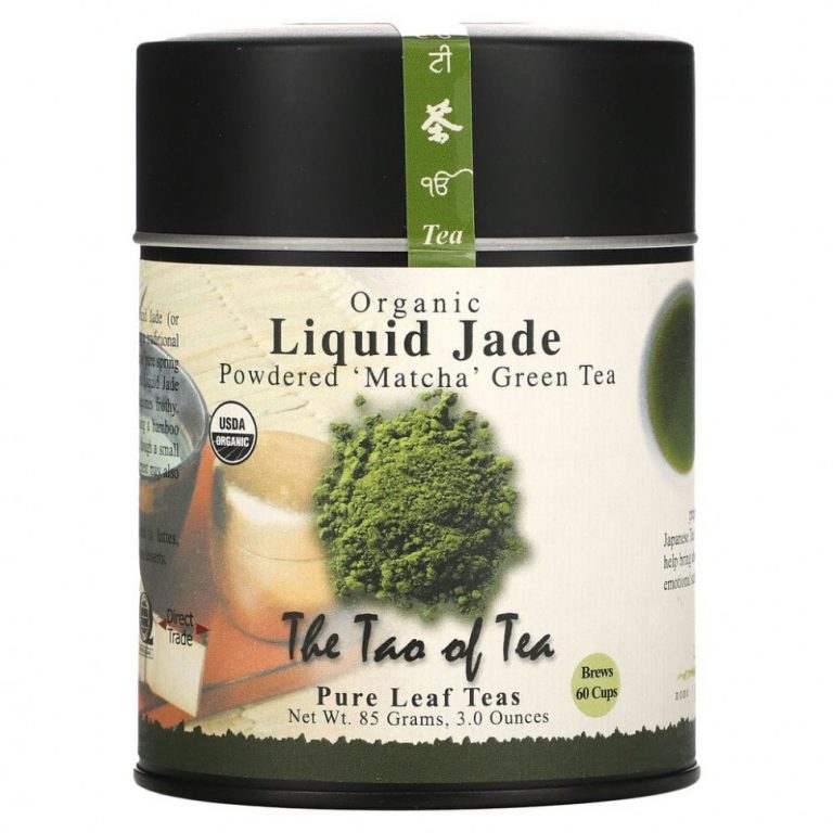 The Tao of Tea, Органический порошкообразный зеленый чай матча, Liquid Jade, 85 г (3 унции)