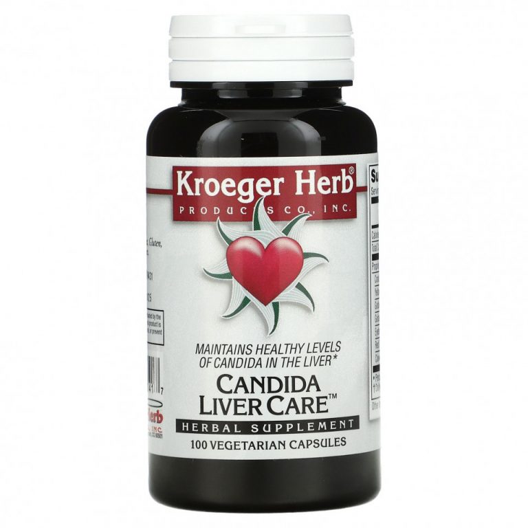 Kroeger Herb Co, Candida Liver Care, 100 вегетарианских капсул