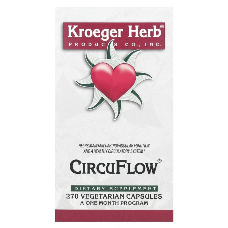 Kroeger Herb Co, CircuFlow, 270 вегетарианских капсул