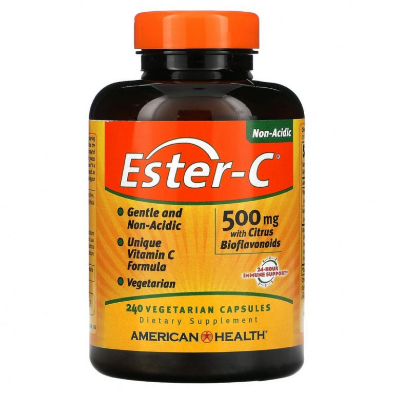 American Health, Ester-C с цитрусовыми биофлавоноидами, 500 мг, 240 вегетарианских капсул