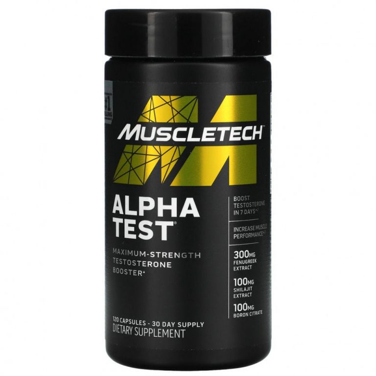 Muscletech, Alpha Test, 120 капсул