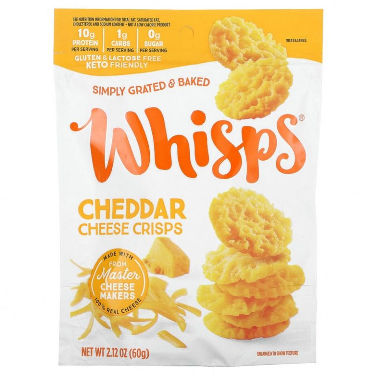 Whisps, Cheddar Cheese Crisps , 2.12 oz (60 g)