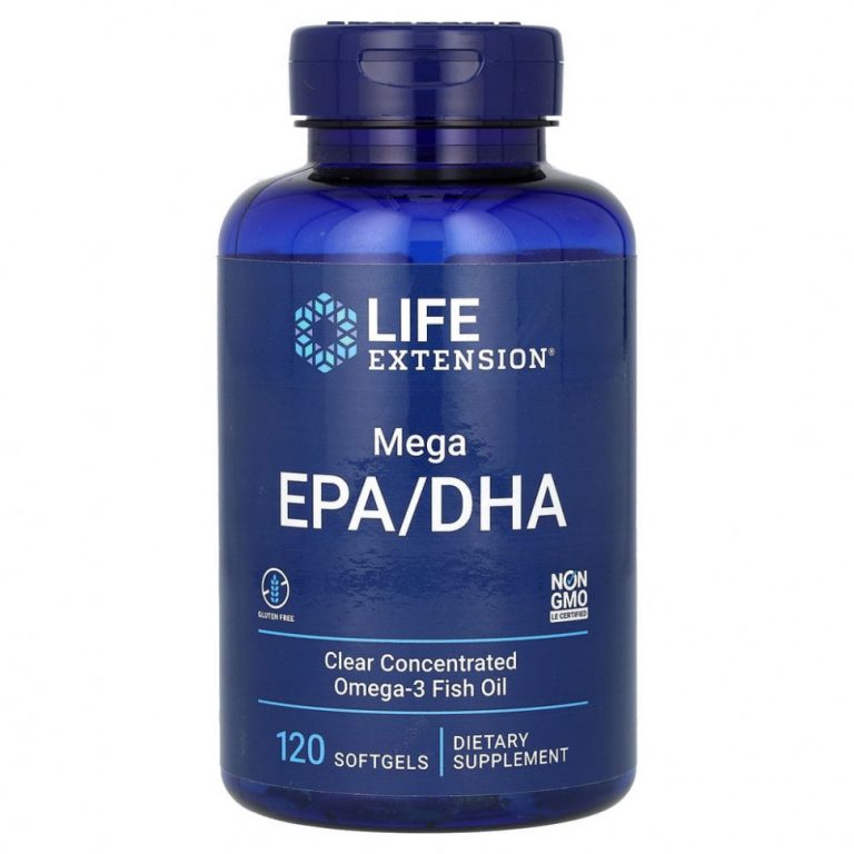 Life Extension, Mega EPA/DHA, 120 капсул