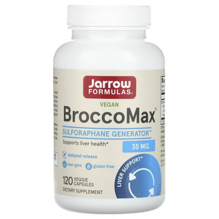 Jarrow Formulas, BroccoMax, 120 растительных капсул с отсроченным высвобождением