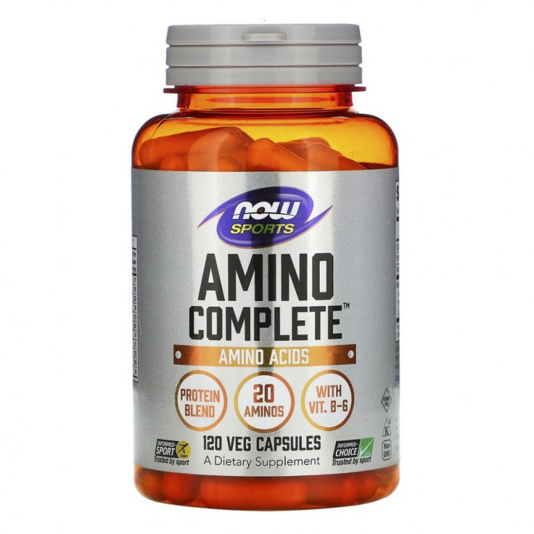 NOW Foods, Amino Complete, аминокислотный комплекс, 120 вегетарианских капсул