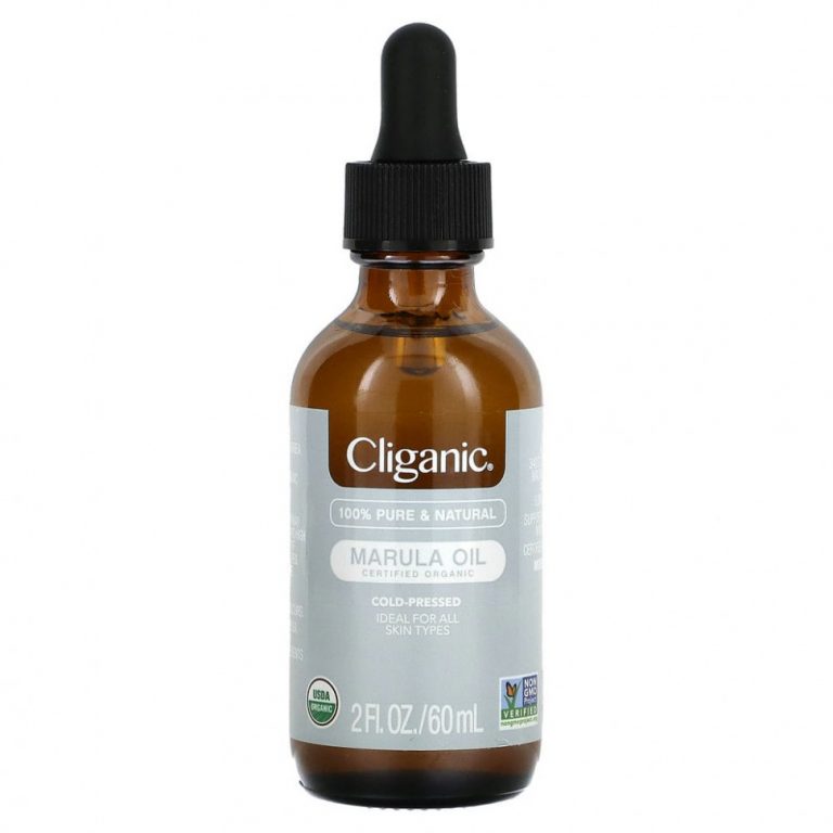 Cliganic, 100% чистое и натуральное, маруловое масло, 60 мл (2 жидк. Унции)