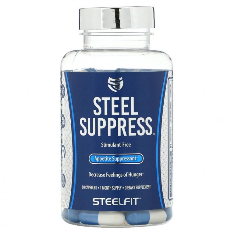 SteelFit, Steel Suppressant, средство для подавления аппетита, 90 капсул