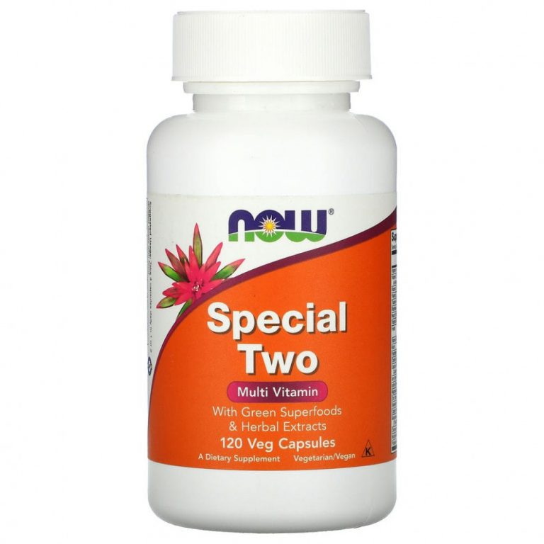 NOW Foods, Special Two, мультивитамины, 120 растительных капсул