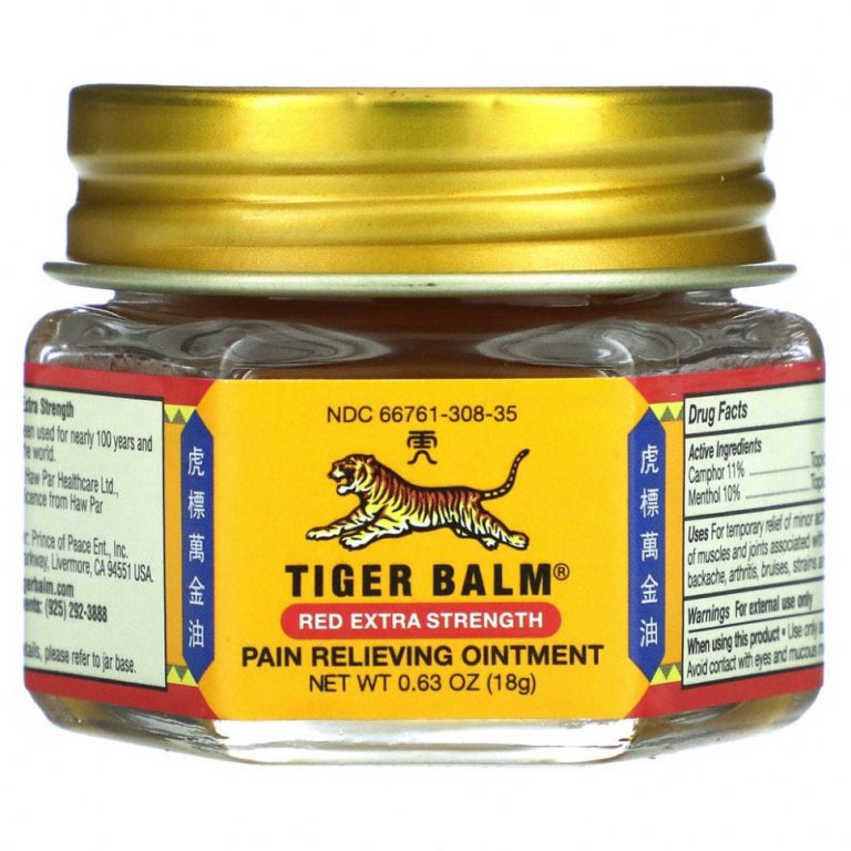 Tiger Balm, Обезболивающая мазь усиленного действия, 18 г (0,63 унции)