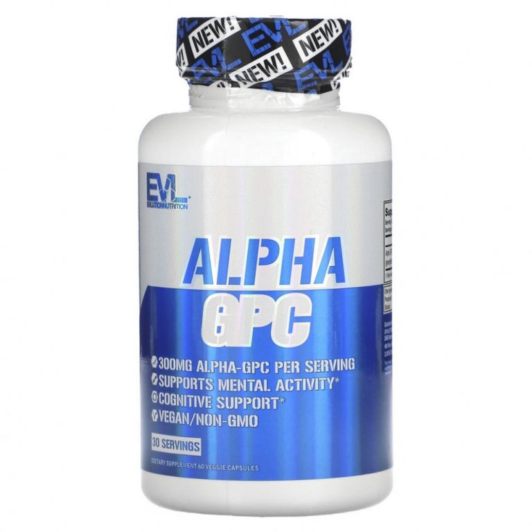 EVLution Nutrition, Alpha GPC, 150 мг, 60 растительных капсул