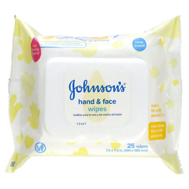 Johnson & Johnson, Салфетки для рук и лица, 25 салфеток