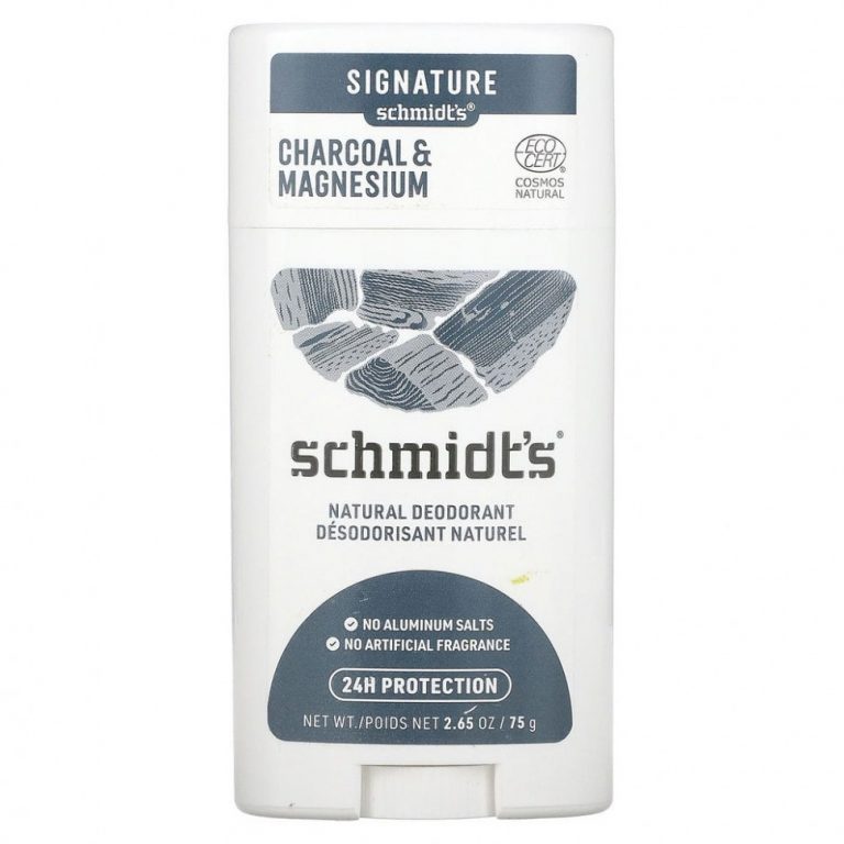 Schmidt’s, Натуральный дезодорант, древесный уголь и магний, 75 г (2,65 унции)