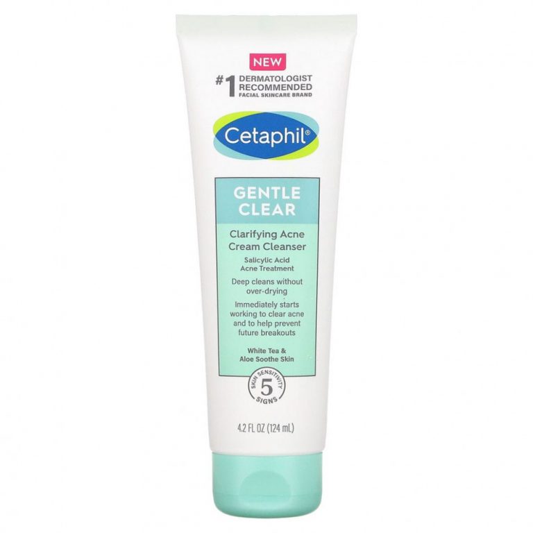 Cetaphil, Gentle Clear, очищающий крем от акне, 124 мл (4,2 жидк. Унции)