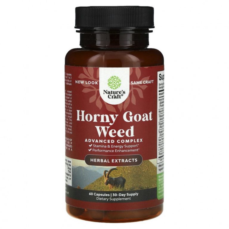 Natures Craft, Horny Goat Weed, 500 мг, 60 капсул