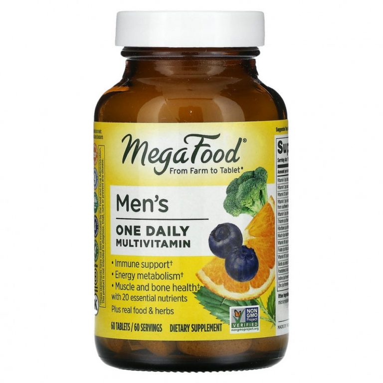 MegaFood, Men’s One Daily, витамины для мужчин, 60 таблеток