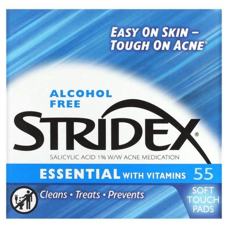 Stridex, Single-Step Acne Control, не содержащие спирта , 55 мягких салфеток, 4.21 в каждой