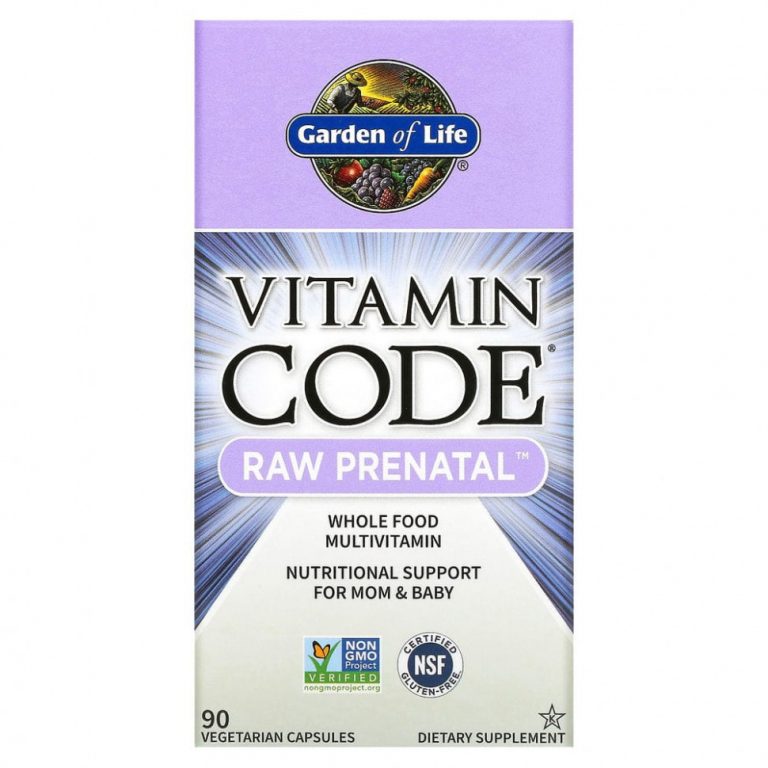 Garden of Life, Vitamin Code, RAW Prenatal, 90 вегетарианских капсул