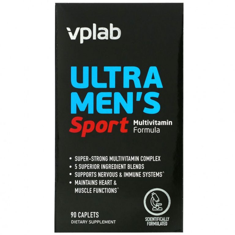 Vplab, Ultra Men’s, мультивитамины для мужчин для физической активности, 90 капсул