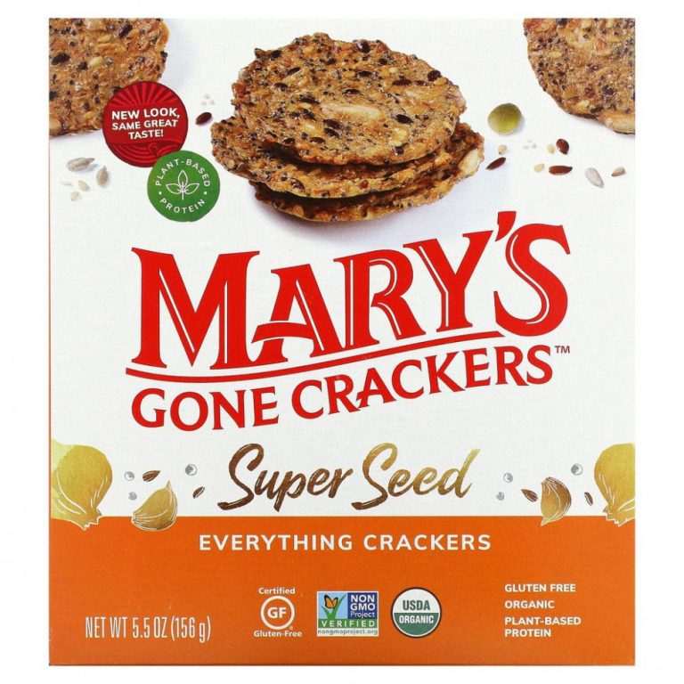 Mary’s Gone Crackers, Super Seed, зерновые крекеры, ассорти, 156 г (5,5 унции)