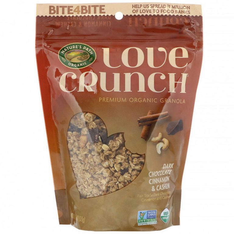 Nature’s Path, Гранола Love Crunch, темный шоколад, корица и кешью, 325 г (11,5 унций)