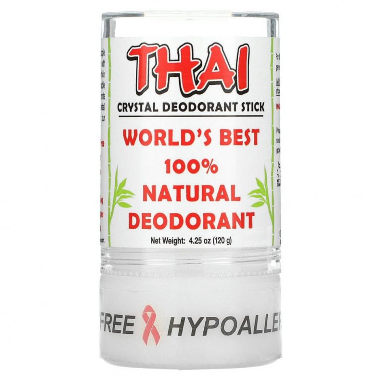 Thai Deodorant Stone, Дезодорант-стик Thai Crystal, 4,25 унции (120 г)