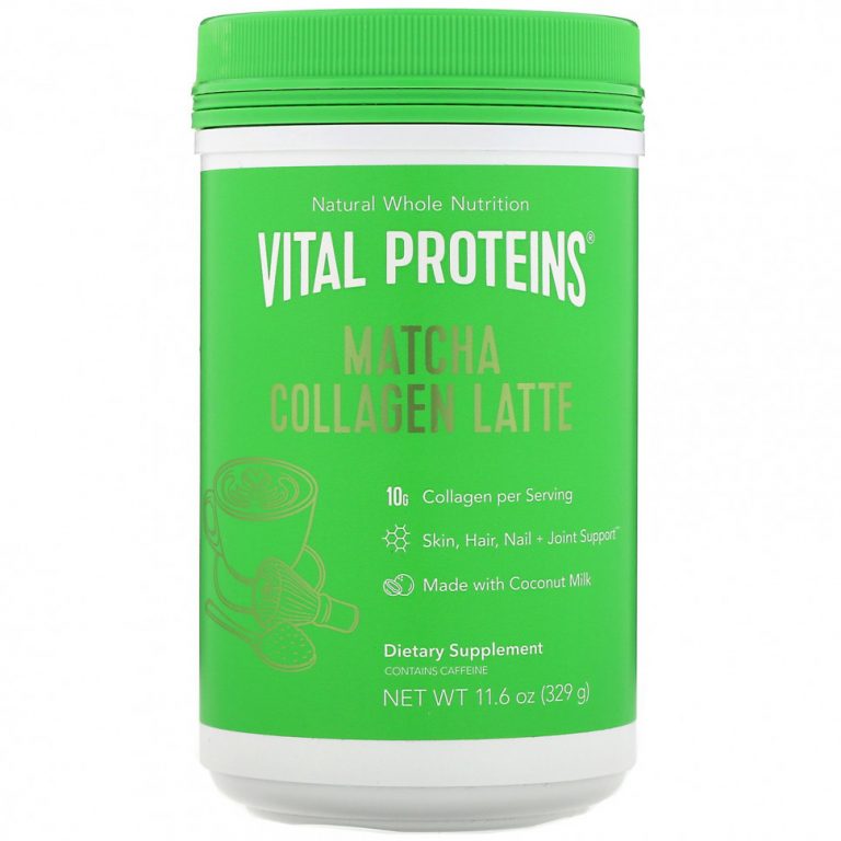 Vital Proteins, Матча латте с коллагеном, без вкусовых добавок, 329 г (11,6 унции)