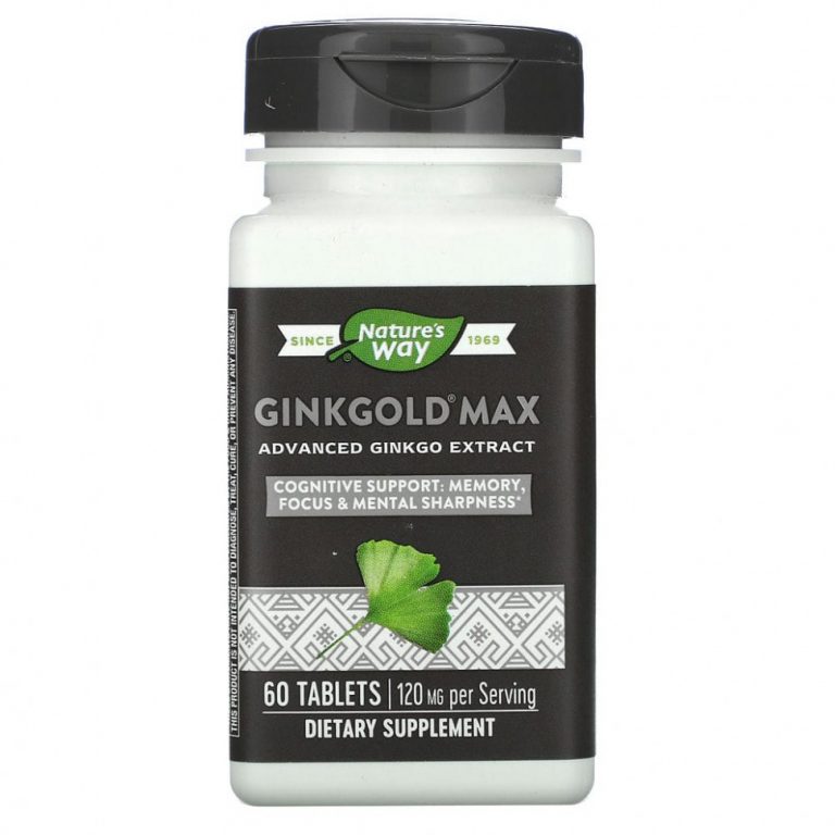 Nature’s Way, Ginkgold Max, 120 мг, 60 таблеток