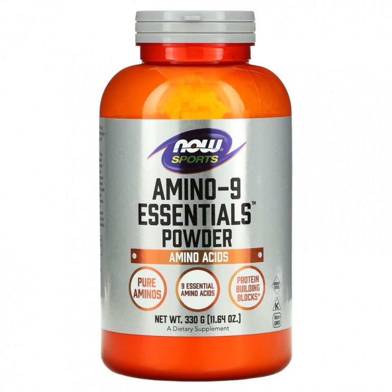 NOW Foods, Sports, Amino-9 Essentials Powder, 330 г (11,64 унции)